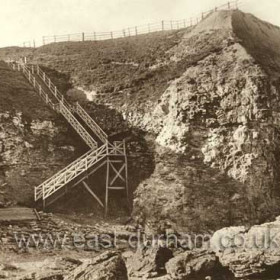 Steps to beach at Blackhall