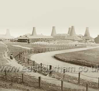 Bottleworks, photograph between 1874 and 1886.