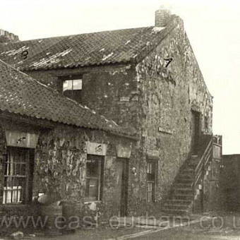 South west corner of the Duckyard around 1930 demolished 19/9/1934.Originally Allason's pottery which operated from 1838 to 1841 possibly longer. This pottery was destroyed by fire. A cup and saucer made at this pottery is shown in the "Miscellaneous" section. The site later became the Ropery Walk School playing field.