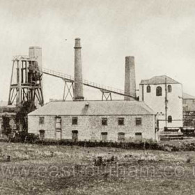 The old Castle Eden Colliery, dismantled in 1892.Photograph from Bob Williams of Blackhall
