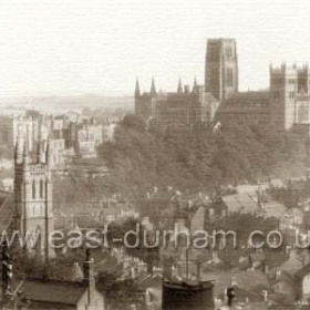 View of Durham City from the Railway Station.