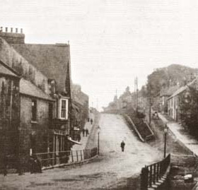 Gilesgate bank, Durham City in the early 1900s