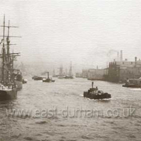 Shipping on the Tyne in the late 1800s.