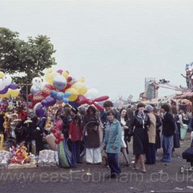 The Hoppings, Newcastle's annual fair on the Town Moor in 1978.
Europe′s largest travelling Fun Fair  held during Race Week in June every Year.
The history of The Hoppings goes back to the early 1700s when horse racing took place on the moor but as the word Hoppen is Anglo Saxon for fair it's origins may be very early indeed.