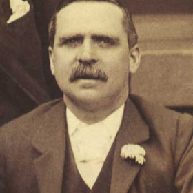 R HALL, vice president of Seaham Villa AFC. Photograph 1899