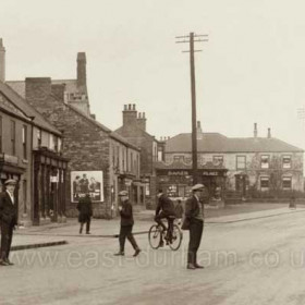 Front Street Hetton, c 1930?  Detail from previous photograph.