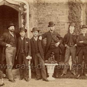 Sunderland Water Rate Collectors, August 1886, outside of Gatehouse, Humbledon.