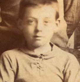 J Lloyd, player for New Seaham Boys 1908-09. Photograph 1909