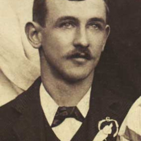 D MEAD, secretary of Seaham Villa AFC. Photograph 1899
