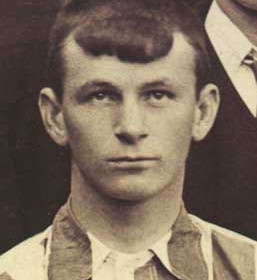 W (Stumpy) MILLER, player with Seaham Villa AFC. Photograph 1899