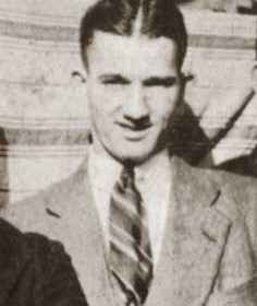 JOE BARKER outside 7 Blandford Pl in the 1920s