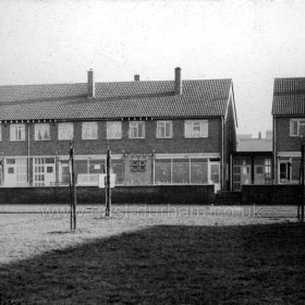 Peterlee c1950. Yoden Road shops near the Royal Arms. Info from Keith Davidson
Photograph from Stafford Linsley