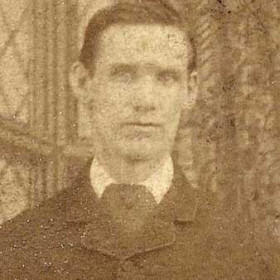 WILLIAM REED;  Bottleworks staff, Photo late 1880s. Died age 33, typhoid.