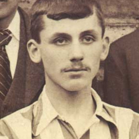 R ROBINSON;  player with Seaham Villa AFC. Photograph 1899