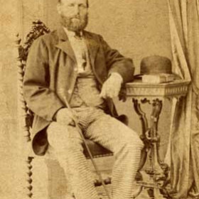 Capt GEORGE ROBSON, barque "John Charles" Shields c1870s