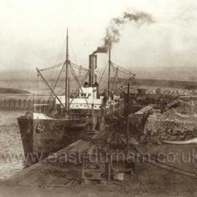 South wall of South Dock c 1910?