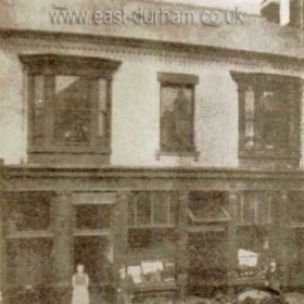 This old pub the Red Lion was one of three adjacent pubs in Crowtree Rd the others being the Three Tuns next door and the Crowtree Inn. All three were demolished to build the Leisure Centre on the west side of the street in the 1950s.
    Photograph 1894.      Photograph N Kirtlan, caption Len Charlton.