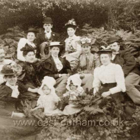 Group in Castle Eden Dene c1900