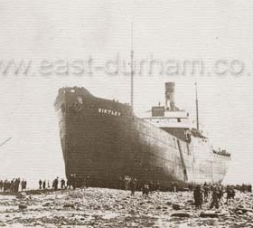 SS "Birtley" ashore on Whitburn Steel in May 1936.