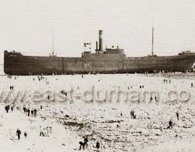 SS "Birtley" ashore on Whitburn Steel in May 1936.