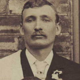 W Wood, trainer with Seaham Villa AFC.  Photograph1899