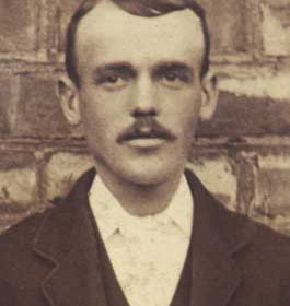 J COATES,  committee member with Seaham Villa AFC. Photograph 1899