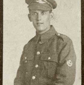 T COULSON, p/graph from St John's Roll of Hon. WW1
