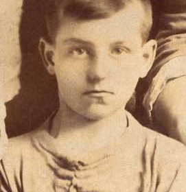 T Cowley, player for New Seaham Boys 1908-09. Photograph 1909