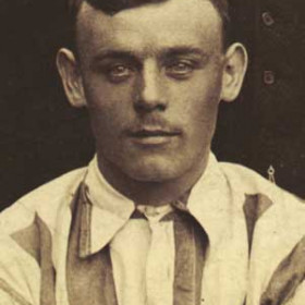 J FURNESS, player with Seaham Villa AFC. Photograph 1899