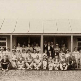 Opening new tennis pavilion, Hetton, June 2nd 1923