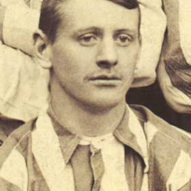 C PROCTOR, player with Seaham Villa AFC. Photograph 1899