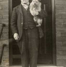 Hugh Quinn, retired miner, photograph 1940s